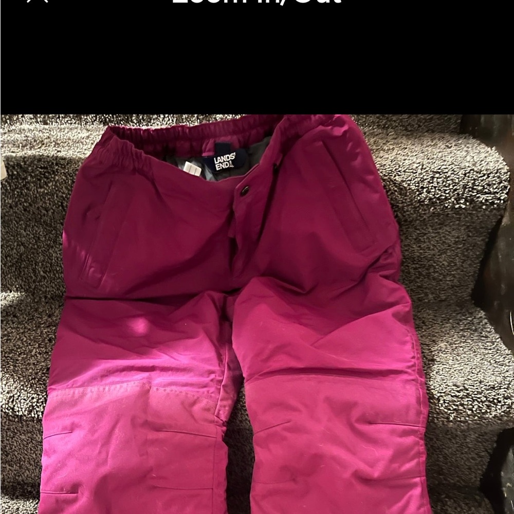 Girls snow pants -LANDS END never worn